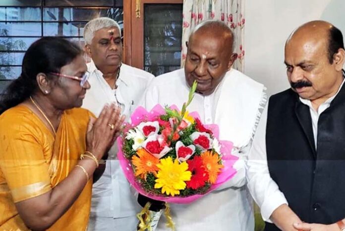 ರಾಷ್ಟ್ರಪತಿ ಚುನಾವಣೆ: ಜೆಡಿಎಸ್ ನಿಂದ ದ್ರೌಪದಿ ಮುರ್ಮುಗೆ ಬೆಂಬಲ ಘೋಷಣೆ