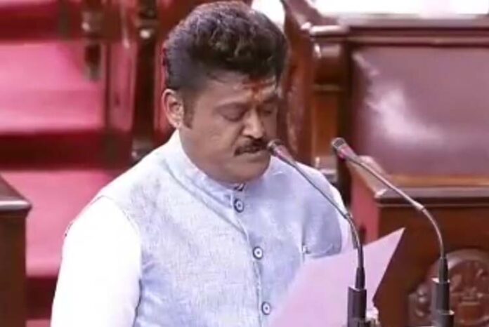 ರಾಜ್ಯಸಭೆಯಲ್ಲಿ ಮೊಳಗಿದ ಕನ್ನಡ: ರಾಯರ ಹೆಸರಲ್ಲಿ ಪ್ರಮಾಣ ವಚನ ಸ್ವೀಕರಿಸಿದ ನಟ ಜಗ್ಗೇಶ್​!