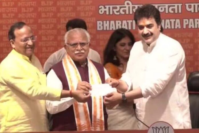 ಮಾಜಿ ಕಾಂಗ್ರೆಸ್ ಮುಖಂಡ ಕುಲ್ ದೀಪ್ ಬಿಷ್ಣೋಯಿ ಬಿಜೆಪಿ ಸೇರ್ಪಡೆ