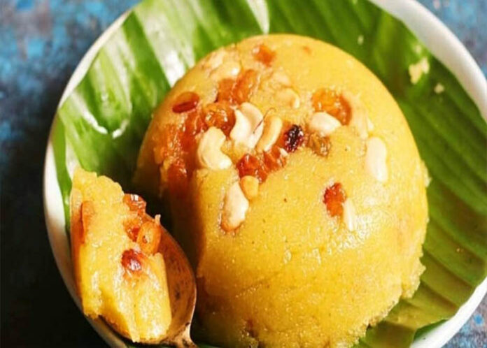ದೇವರಿಗೆ ತುಪ್ಪದ ಕೇಸರಿಬಾತ್ ನೈವೇದ್ಯ, ಮಾಡೋದು ಇಷ್ಟು ಸುಲಭ..
