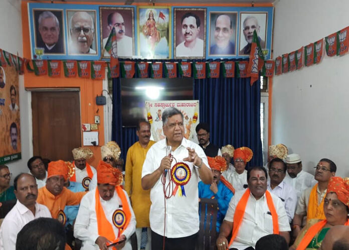 ಎಸ್.ಎಸ್.ಕೆ ಸಮಾಜ ಹಿಂದಿನಿಂದಲೂ ಬಿಜೆಪಿಗೆ ಸಹಕಾರ ನೀಡುತ್ತಿದೆ : ಜಗದೀಶ ಶೆಟ್ಟರ್