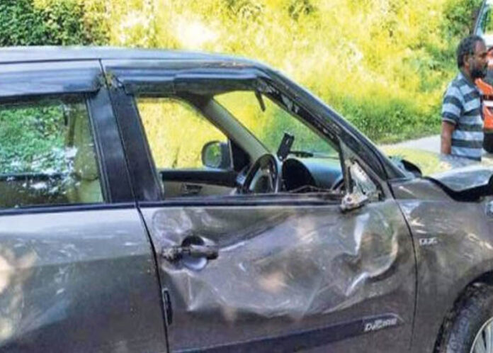 ಆಗುಂಬೆ ಘಾಟಿಯಲ್ಲಿ ಸಿಐಟಿಯು ರಾಜ್ಯಾಧ್ಯಕ್ಷರ ಕಾರು ಅಪಘಾತ