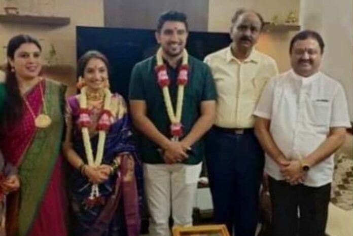 ನಟಿ ವೈಷ್ಣವಿ - ವಿಧ್ಯಾಭರಣ್ ನಿಶ್ಚಿತಾರ್ಥ: ಪೊಲೀಸ್ ಆಯುಕ್ತರಿಗೆ ದೂರು