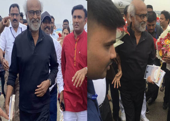 ಕರ್ನಾಟಕ ರತ್ನ ಪ್ರಶಸ್ತಿ ಪ್ರದಾನ, ಬೆಂಗಳೂರಿಗೆ ಬಂದಿಳಿದ ರಜನಿಕಾಂತ್