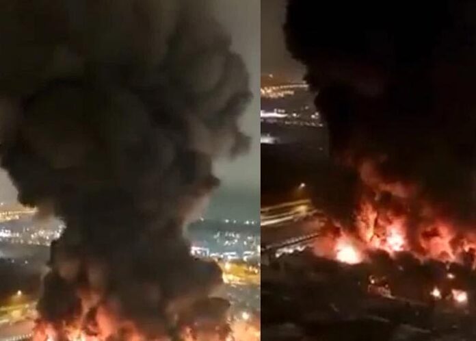 ಮಾಸ್ಕೋ ಶಾಪಿಂಗ್ ಸೆಂಟರ್‌ನಲ್ಲಿ ಅಗ್ನಿ ಅವಘಡ: ಬಾನೆತ್ತರ ದಟ್ಟ ಹೊಗೆ