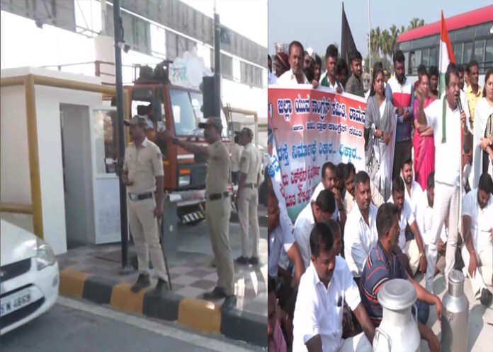 ಬೆಂಗಳೂರು-ಮೈಸೂರು ಎಕ್ಸ್‌ಪ್ರೆಸ್‌ವೇ : ಟೋಲ್ ಶುಲ್ಕ ವಿರೋಧಿಸಿ ಪ್ರತಿಭಟನೆ